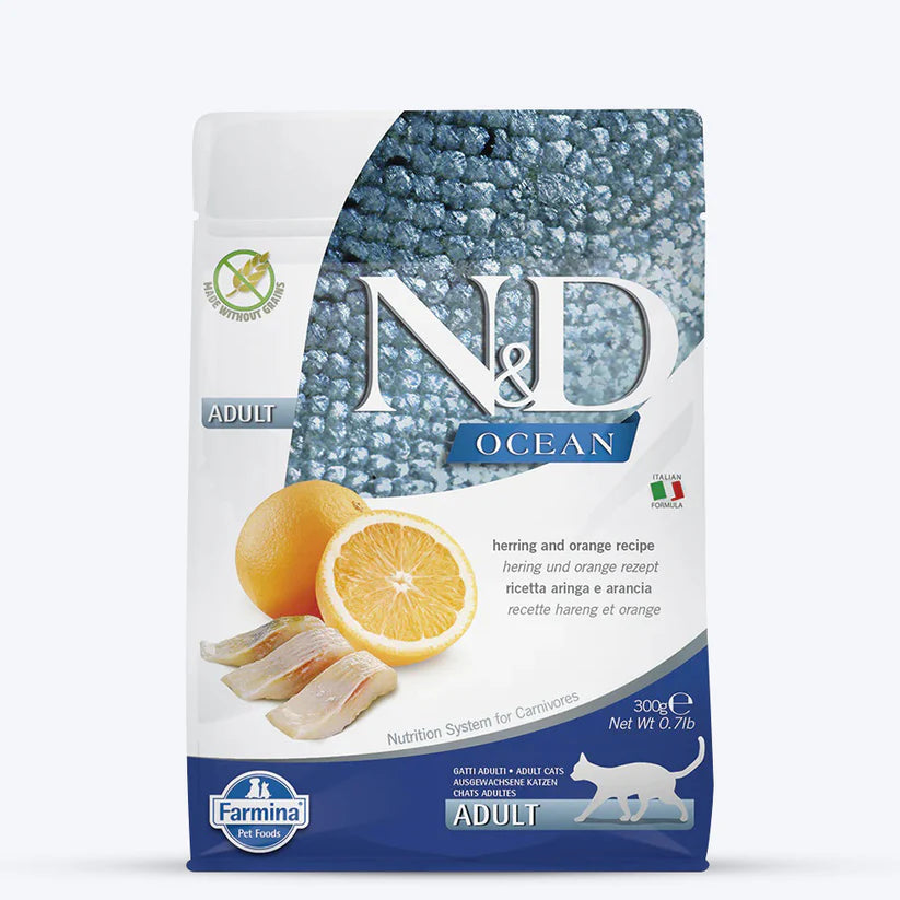 N&D Herring and Orange Ocean Adult Cat Dry Food