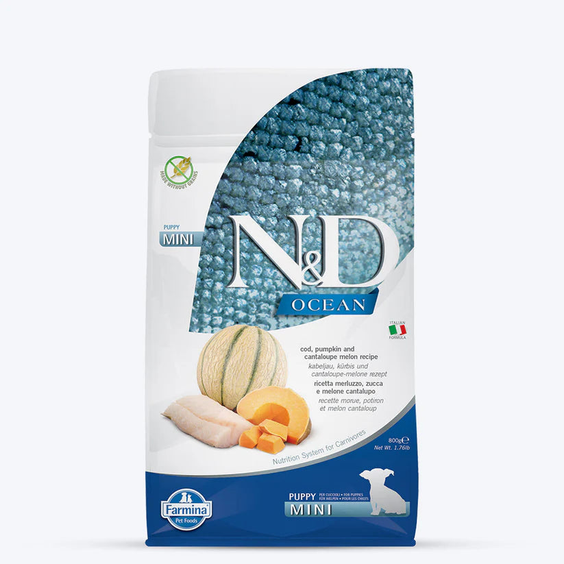N&D Ocean Cod Pumpkin and Cantaloupe Melon Mini Puppy Dry Food