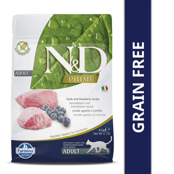 N&D Prime Lamb and Blueberry Adult Cat Dry Food