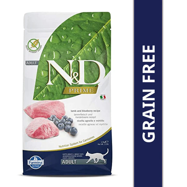 N&D Prime Lamb and Blueberry Adult Cat Dry Food