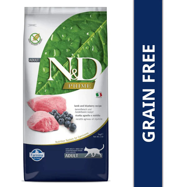 N&D Prime Lamb and Blueberry Adult Cat Dry Food
