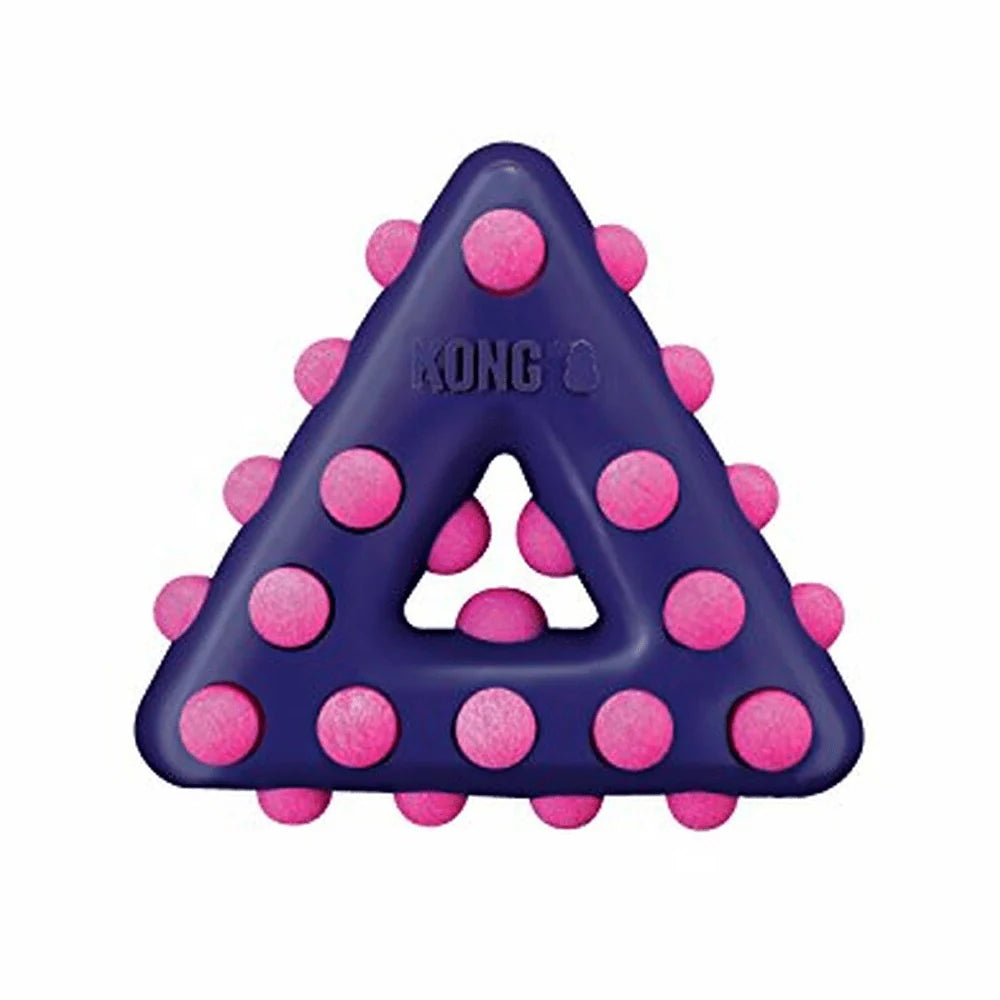 Kong Dotz Triangle Hard Dog Toy
