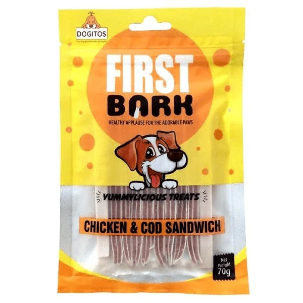 First Bark Chicken & COD Sandwich Dog Treat