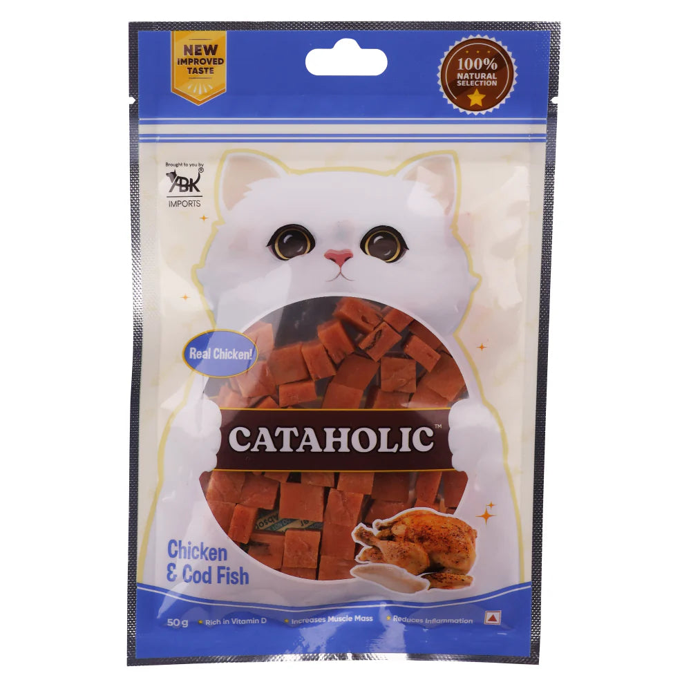 Cataholic Chicken and Codfish Cube Cat Treats