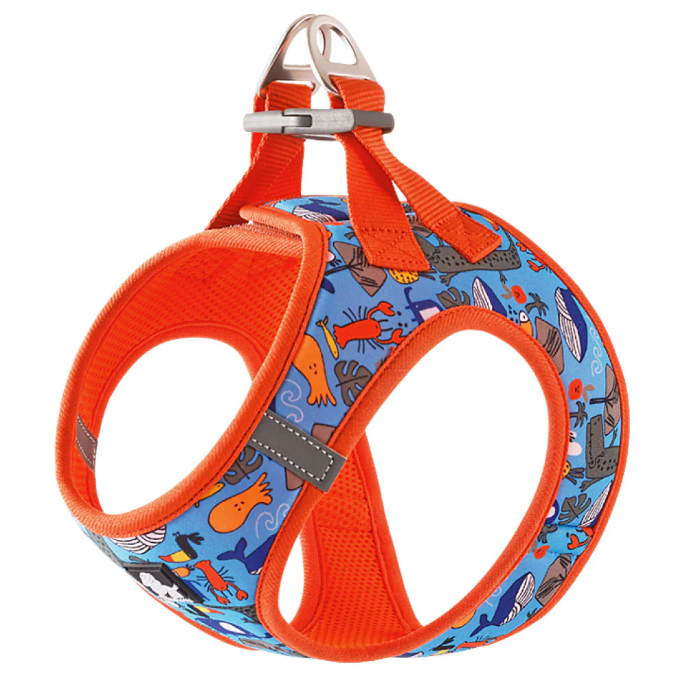 Truelove Floral Printed Breathable Air Mesh Harness for Dogs