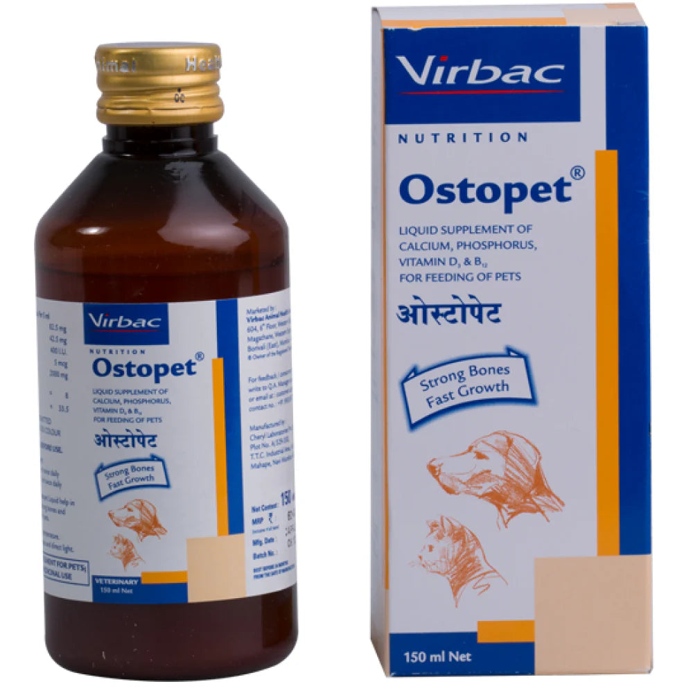 Virbac Calcium Supplement Syrup for Dogs & Cats