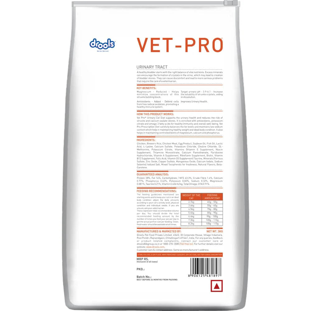 Vet Pro Urinary Tract Adult Cat Dry Food