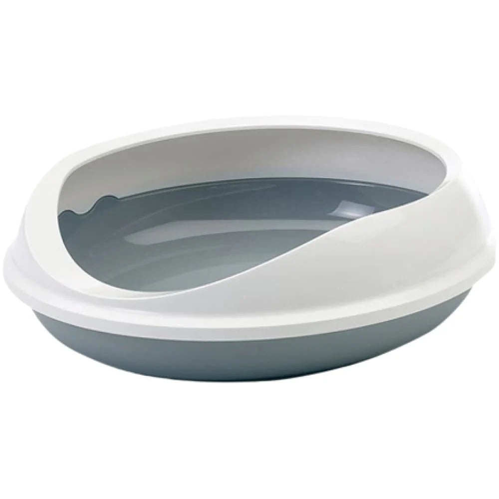 Savic Figaro Oval Litter Tray with Rim for Cats