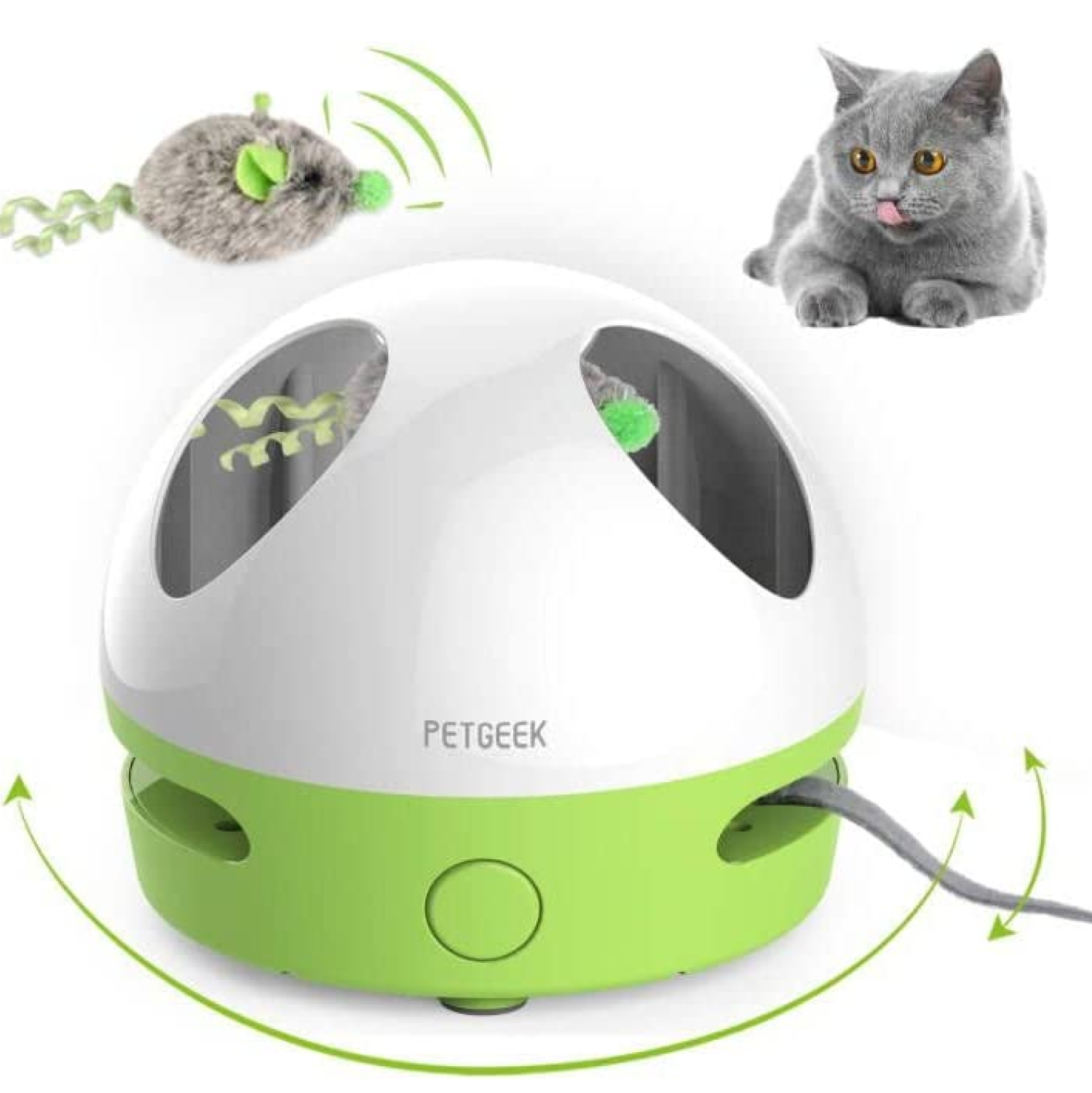 Pet Geek Interactive Cat Toy Hiding Mouse