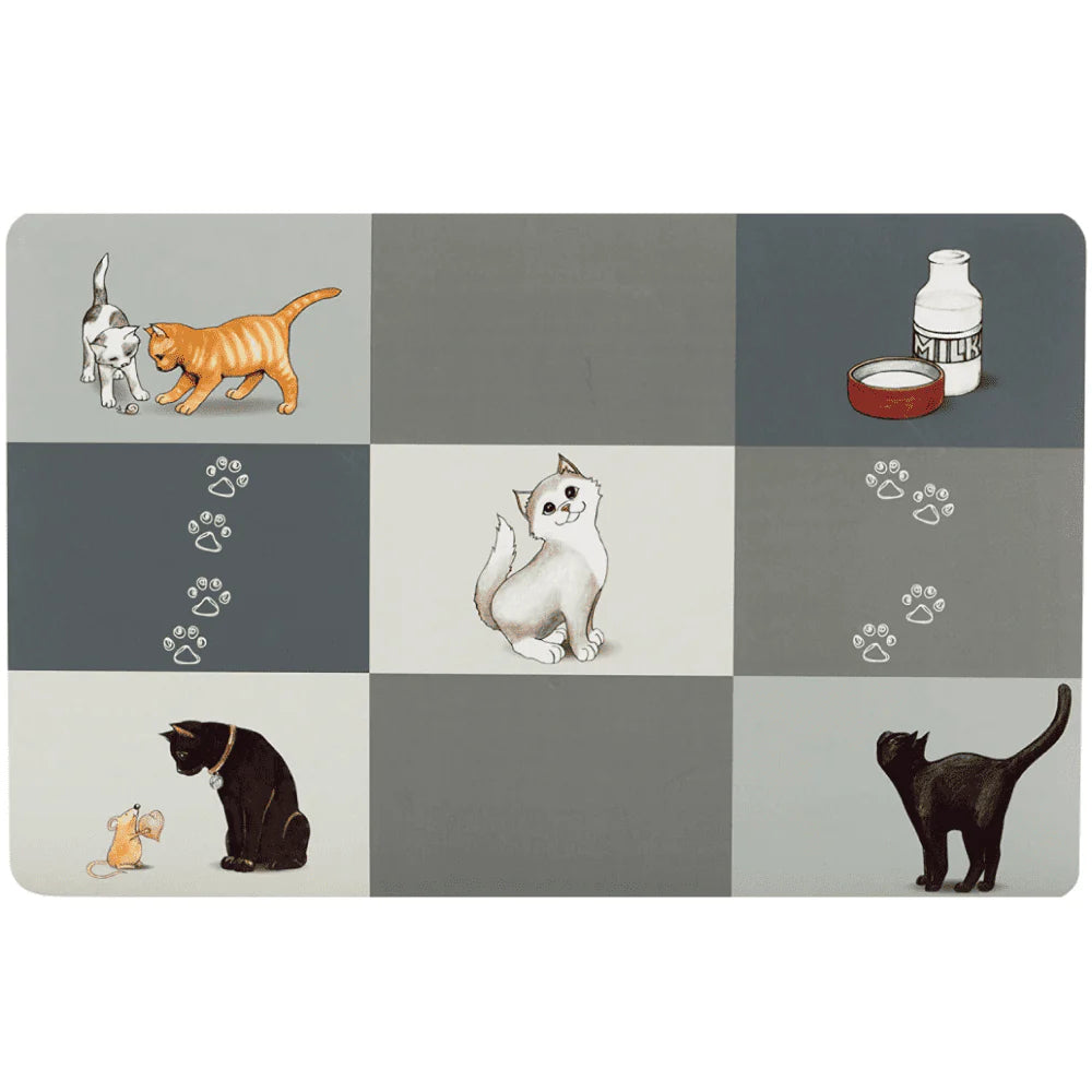 Trixie Comic Cat Print Place Mat