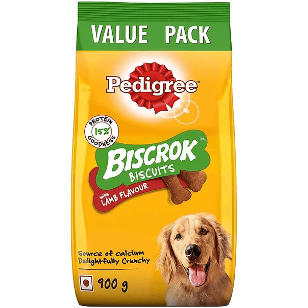 Pedigree Biscrok Biscuits with Lamb Flavor Dog Biscuits