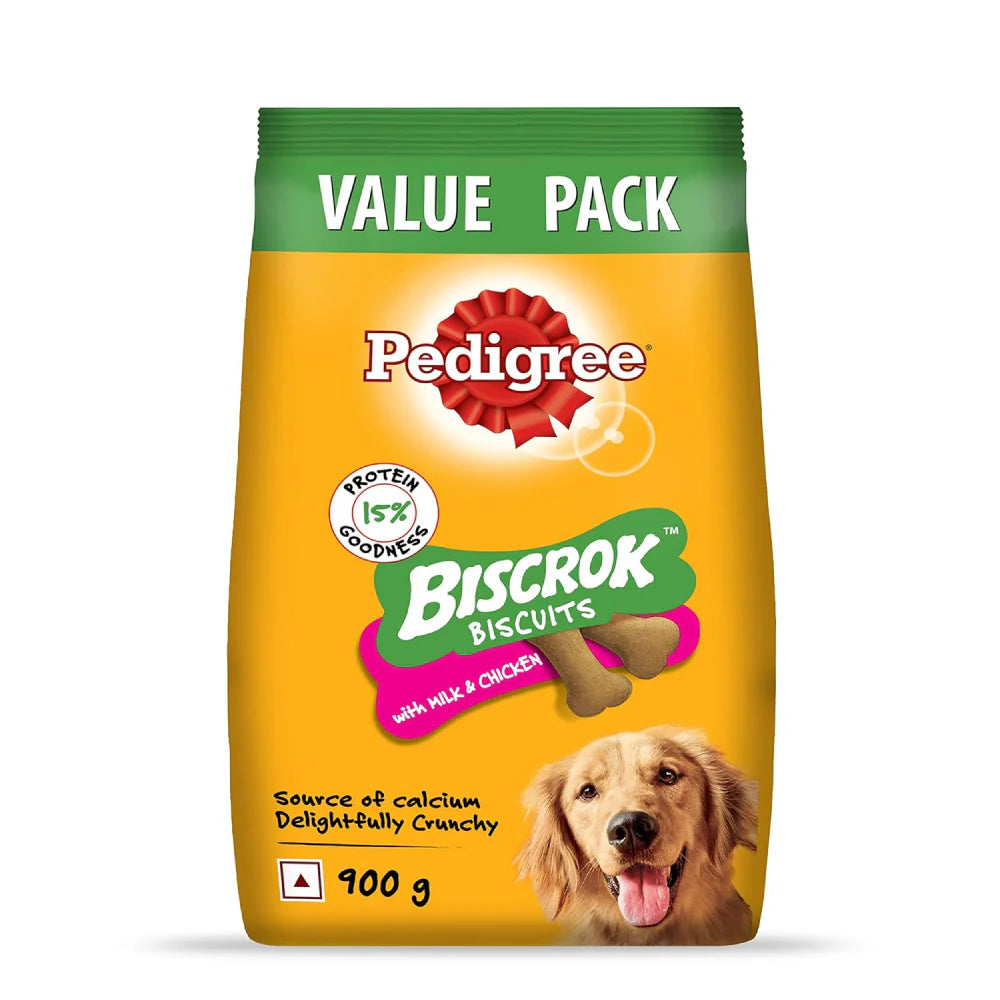 Pedigree Biscrok Biscuits with Milk and Chicken Dog Biscuits