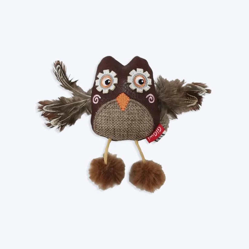 GiGwi Catch & Scratch Owl Toy for Dogs