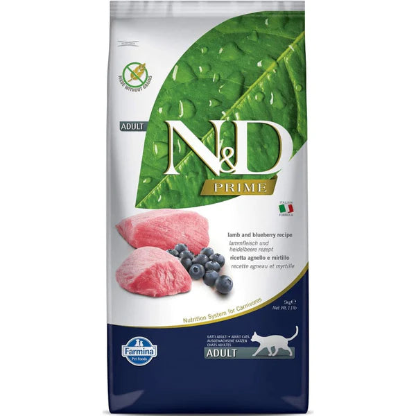 N&D Prime Lamb and Blueberry Adult Cat Dry Food
