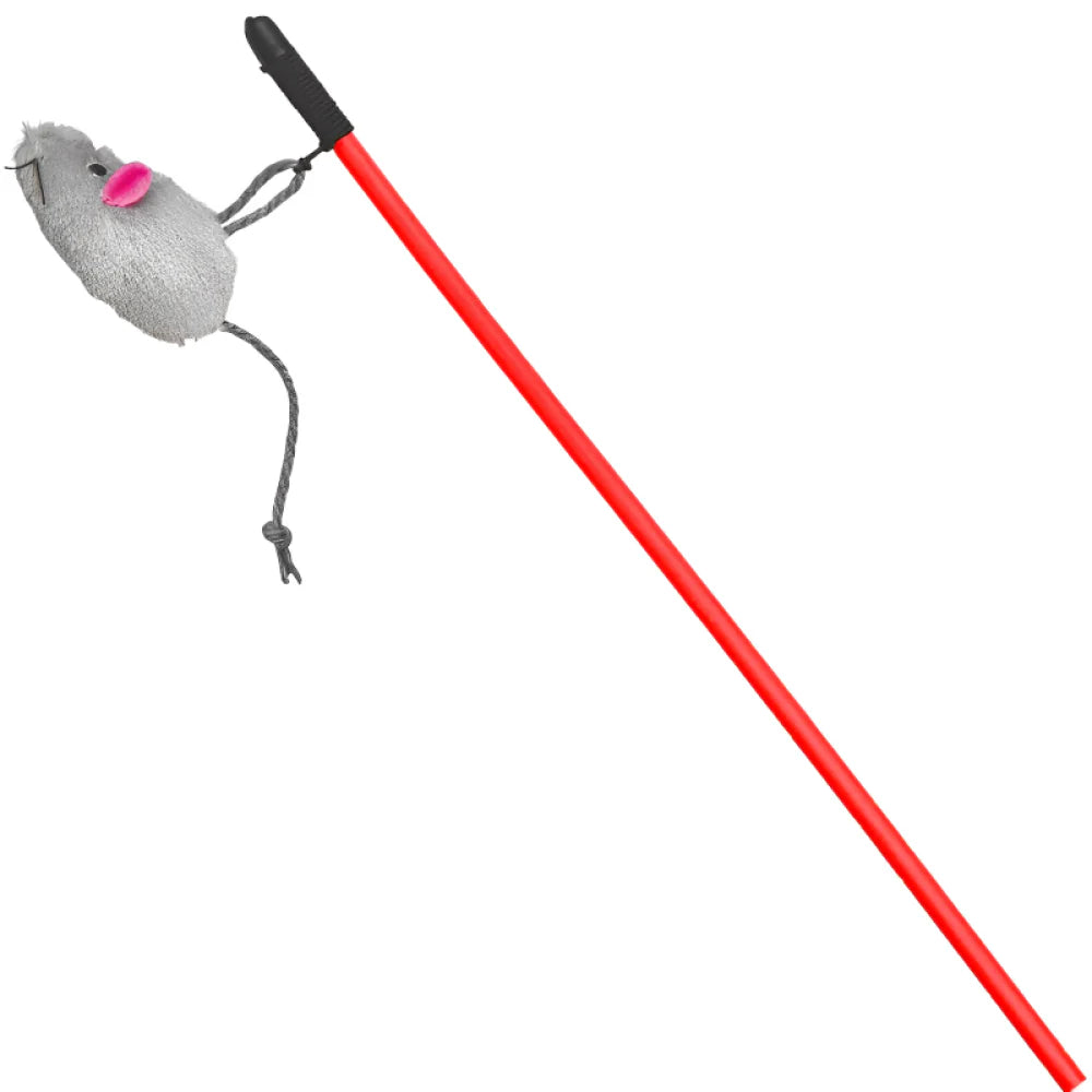Trixie Playing Rod with Plush Mouse Cat Toy