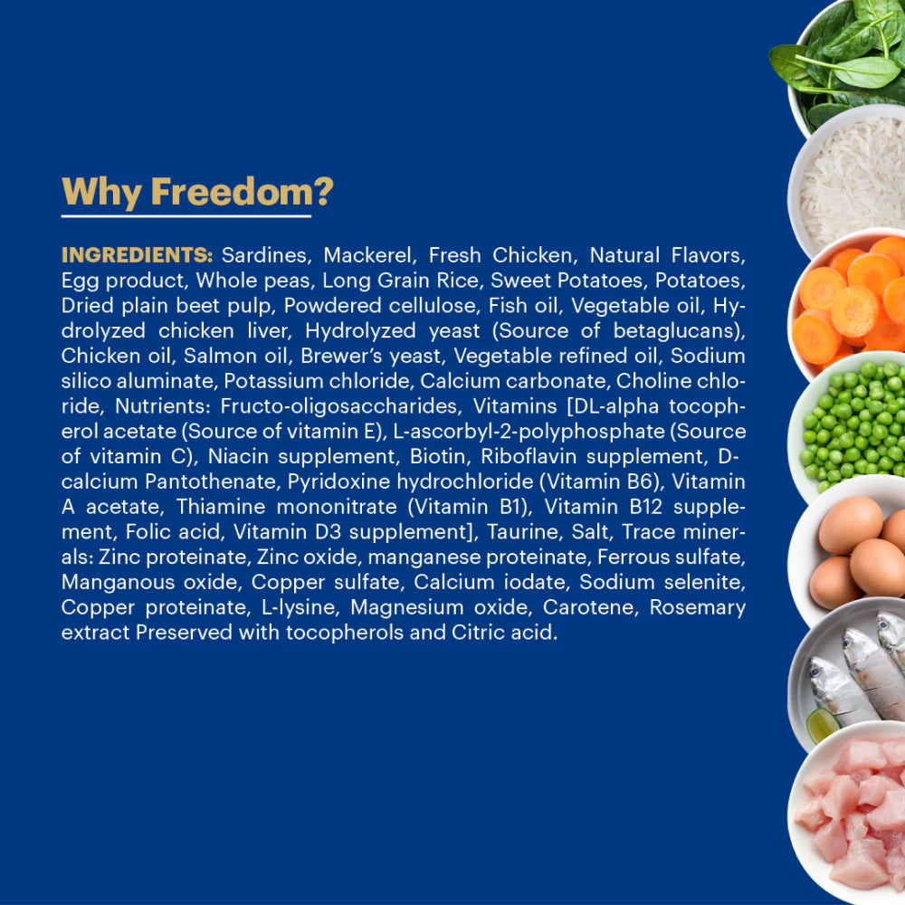 Signature Freedom Fish Chicken & Peas Adult Cat Dry Food