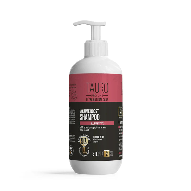 Tauro Pro Line Ultra Natural Care Volume Boost Shampoo for Dogs and Cats Coat