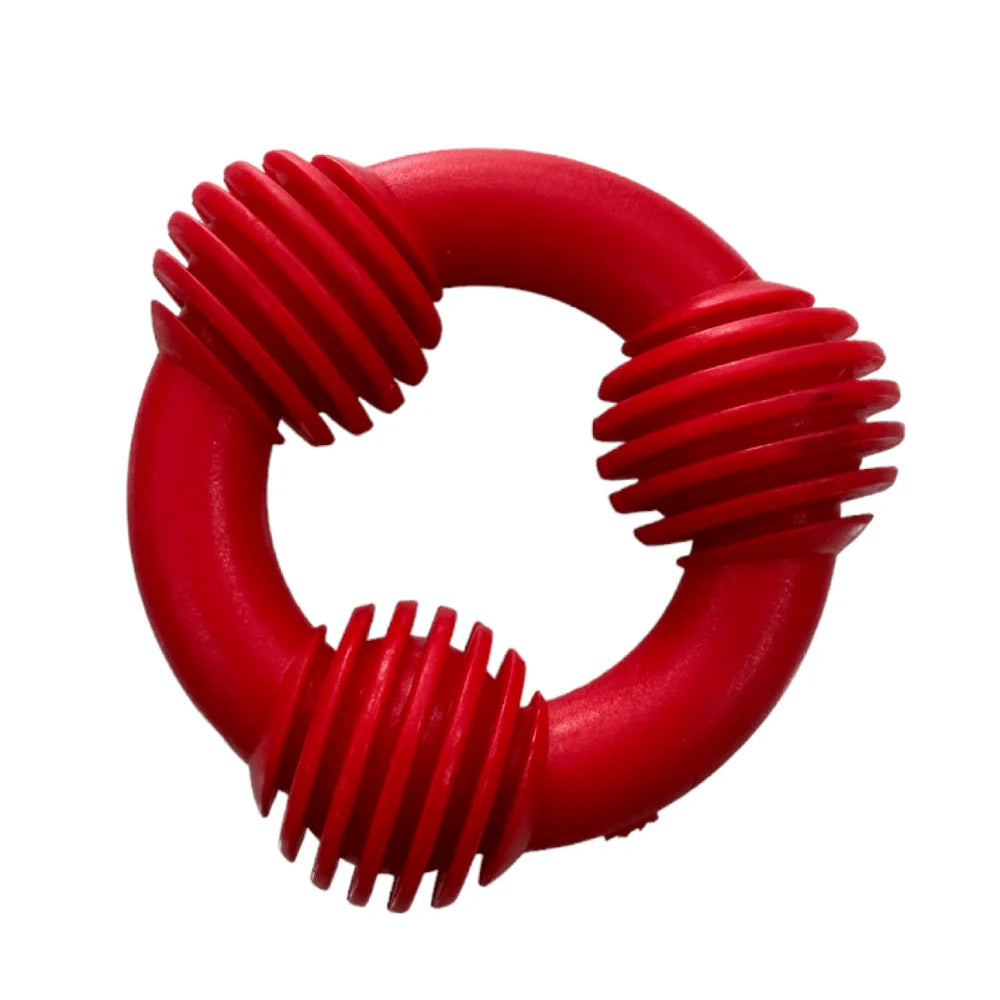 Drools Non Toxic Rubber Trio Bolt Ring Toy for Dogs