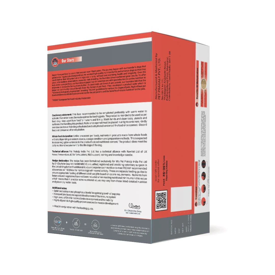 Right4paws - Medium & Maxi Breeds Dry Food for (Puppis)