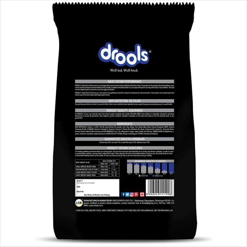 Drools Ultium Performance Adult Dog Dry Food