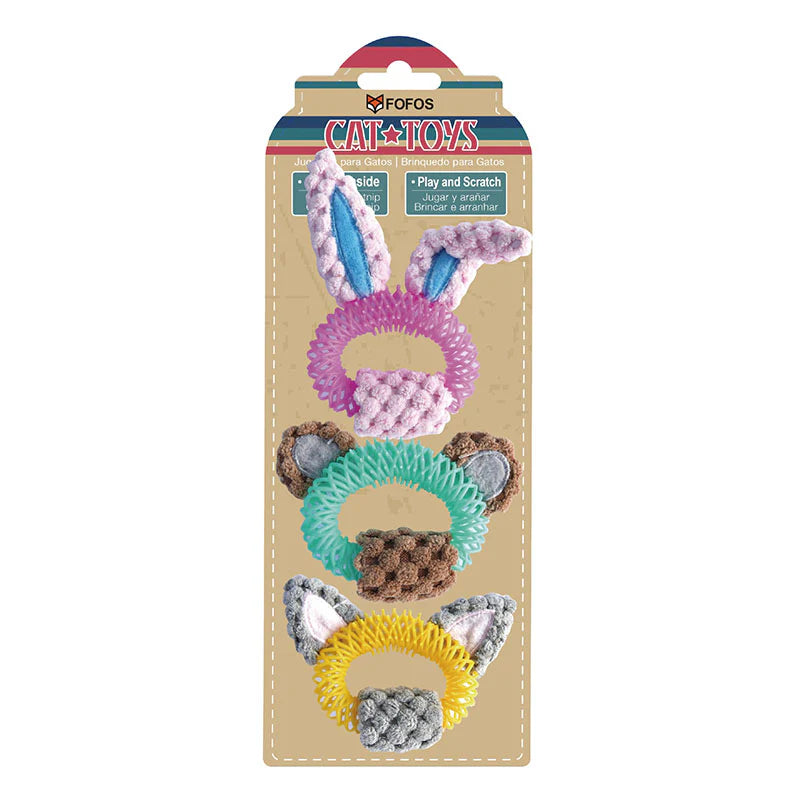 Fofos Tiny Triple Ears Cat Toy