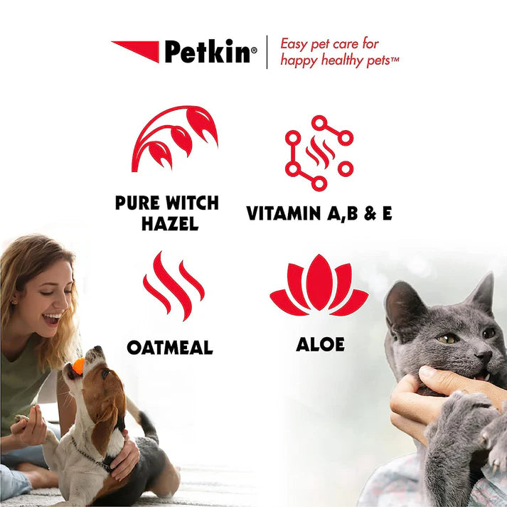 Petkin Itch Wipes for Dogs and Cats