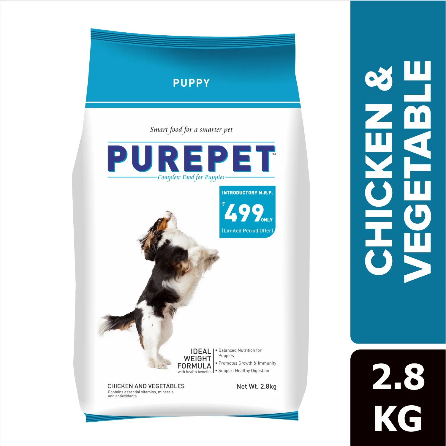 Purepet Chicken & Vegetable Mix Puppy Dog Dry Food