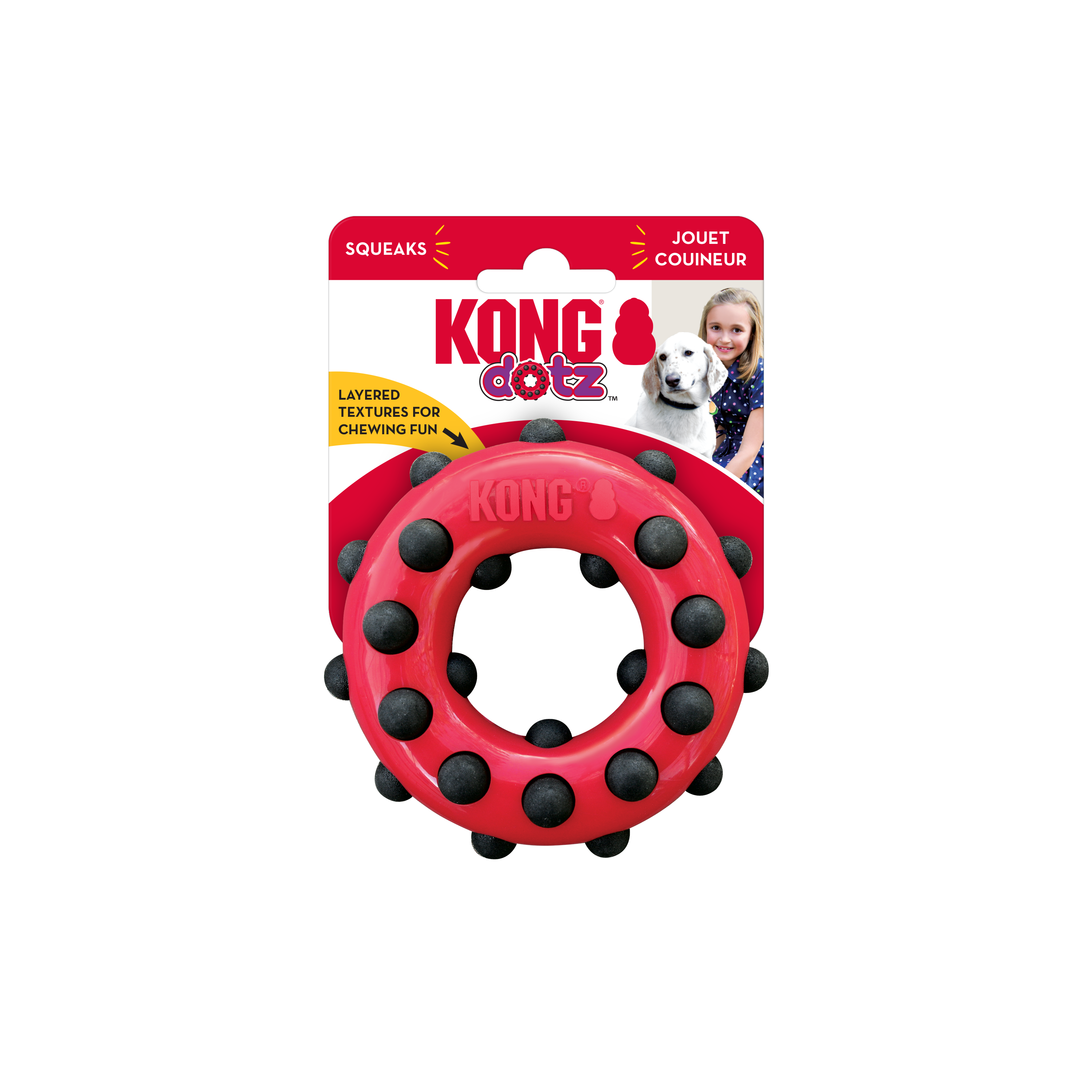 Kong Dotz Circle Dog Toy
