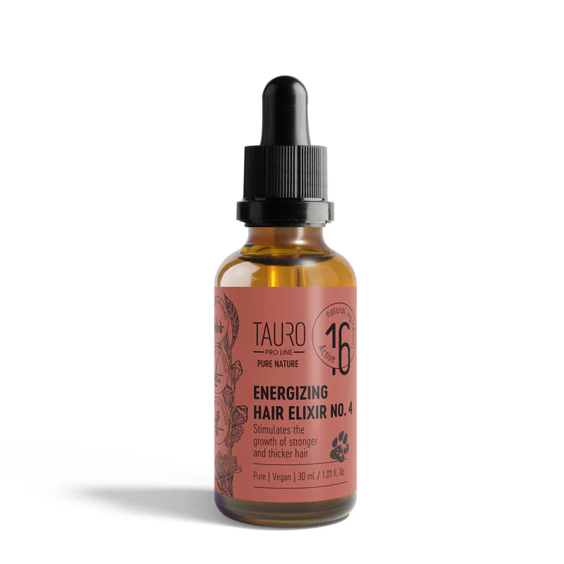 Tauro Pro Line Pure Energizing Elixir No. 4 to Stimulate Coat Growth for Dogs and Cats