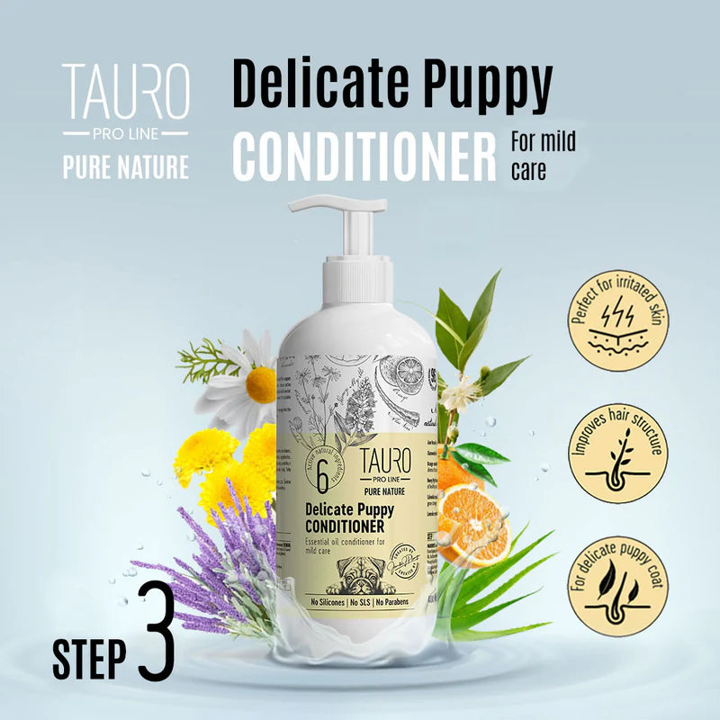 Tauro Pro Line Pure Nature Delicate Puppy Gentle Goat Conditioner for Puppies
