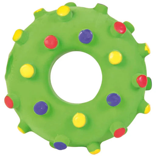 Trixie Germany Mini Ring Soundless Latex Toy for Junior Dogs