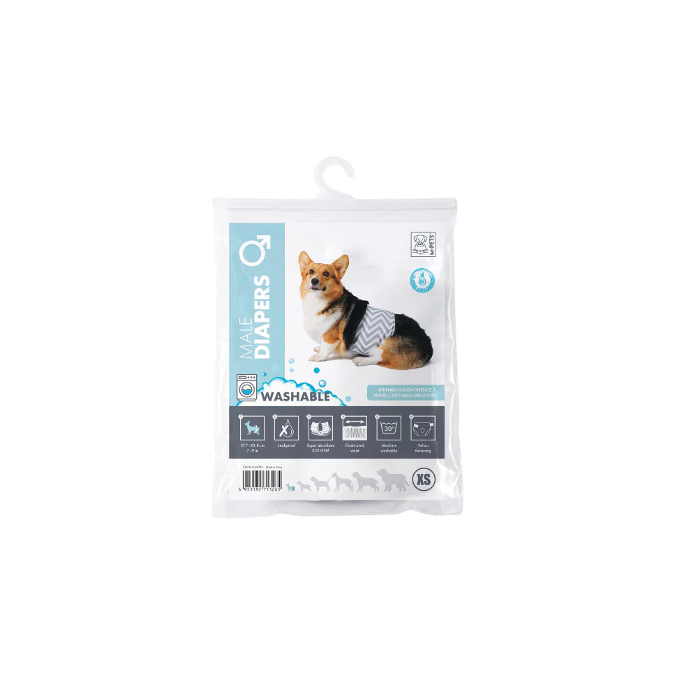 M Pets Washable Diapers for Male Dogs