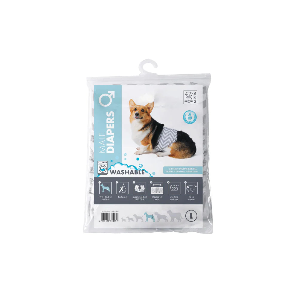 M Pets Washable Diapers for Male Dogs
