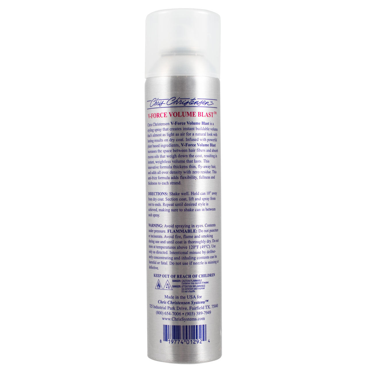 Chris christensen V-Force Volume Blast Finishing Spray