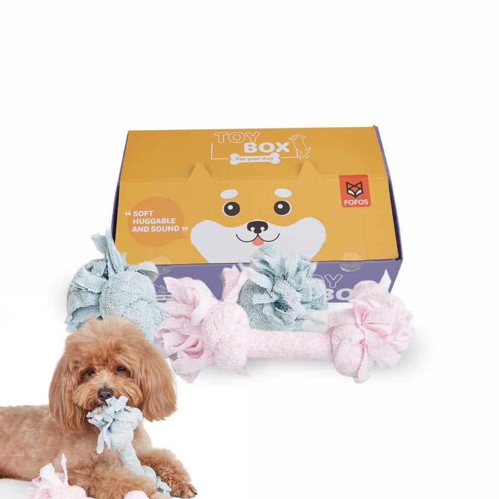 Fofos Terry Rope 2Knots Puppy Toy