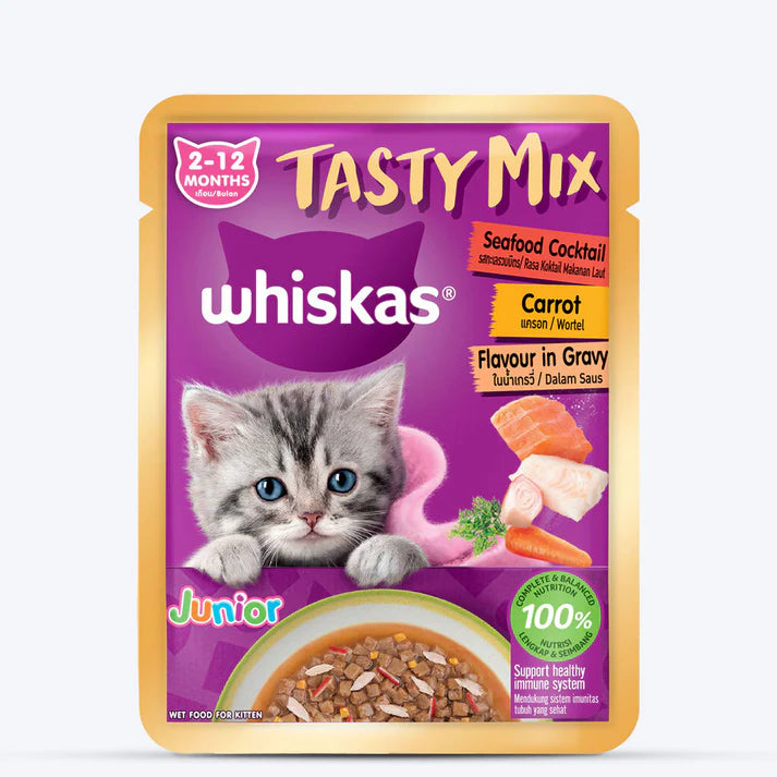 Whiskas Tasty Mix Kitten Cat Wet Food