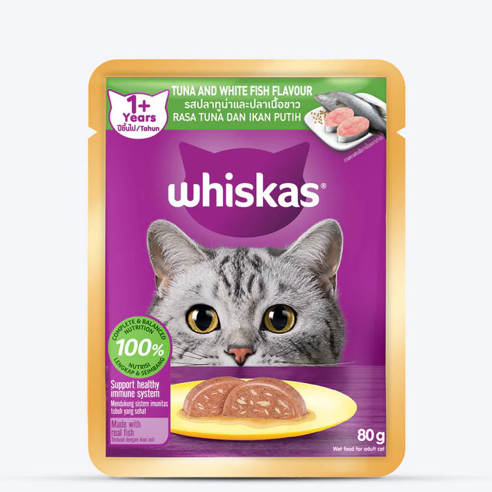 Whiskas Tuna And White Fish Adult Cat Wet Food