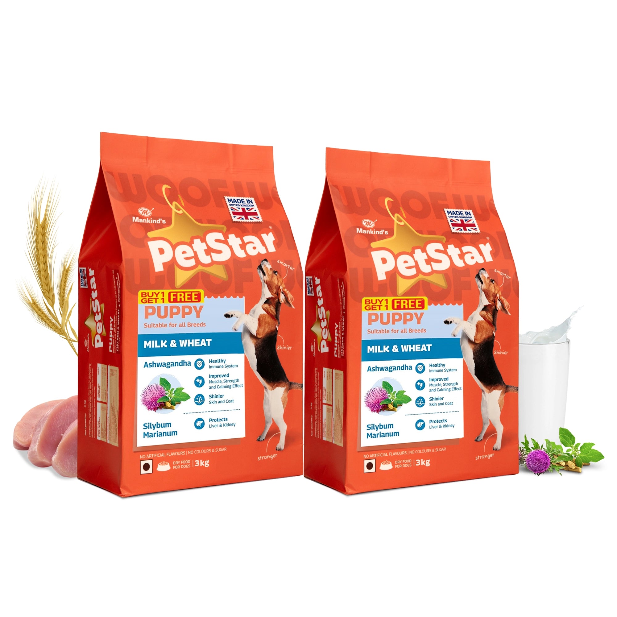 PetStar Milk & Wheat Puppy Dog Dry Food