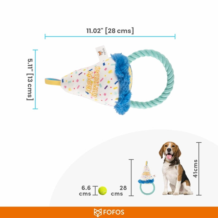 Fofos Birthday Plush Dog Toys
