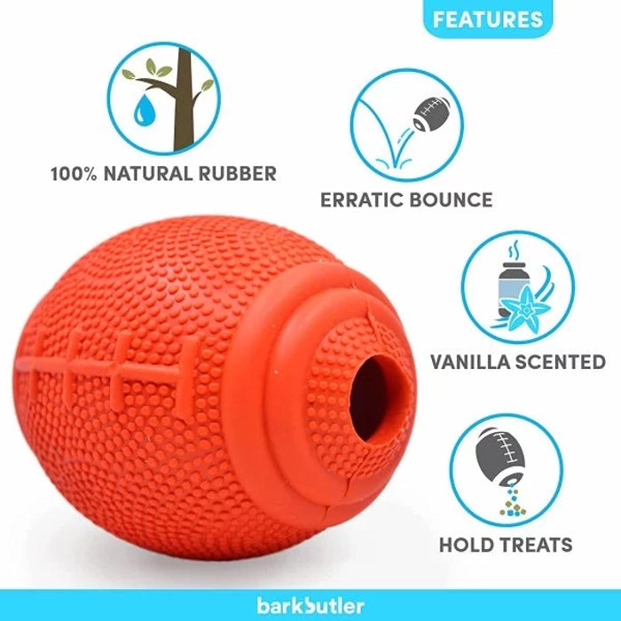 Barkbutler Basics Just a Football Red for Dogs