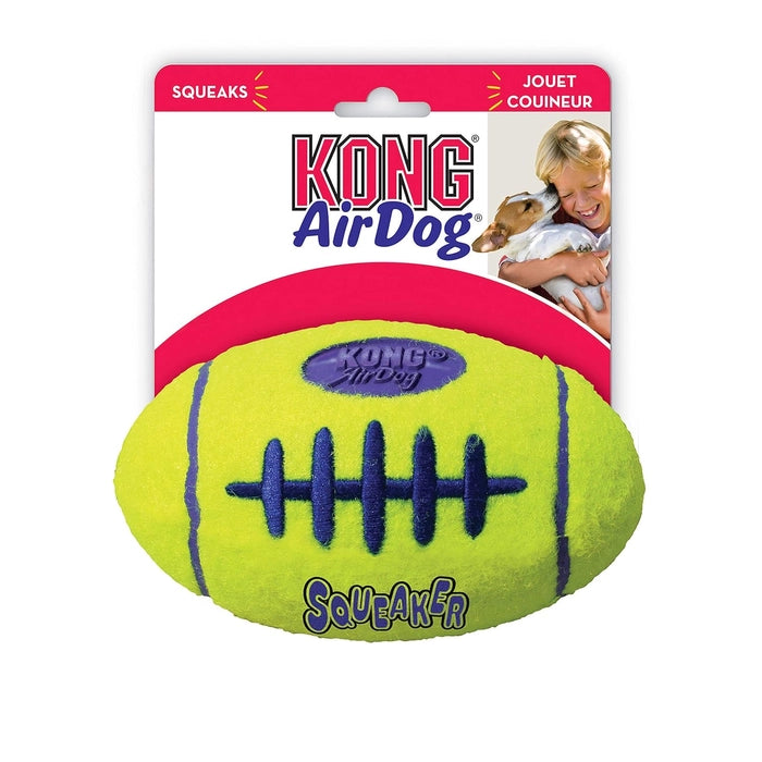 Kong Squeaker Football  Durable Squeaky Fetch Toy for Dogs