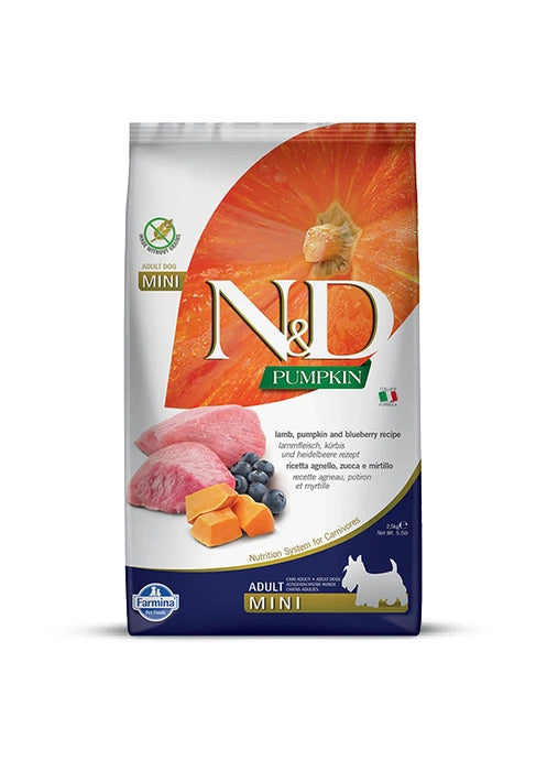 N&D Pumpkin Lamb and Blueberry Mini Adult Dog Dry Food