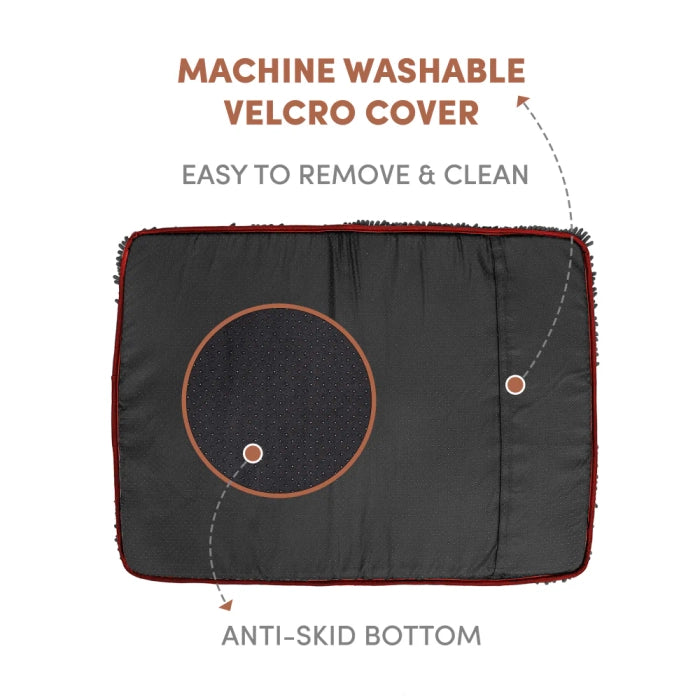 Fofos Chenille Memory Foam Mat for Dogs and Cats