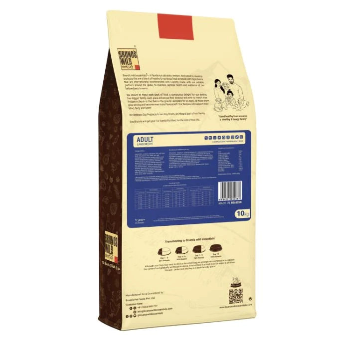 Bruno's Wild Essentials Lamb Recipe adult Dog Dry Food
