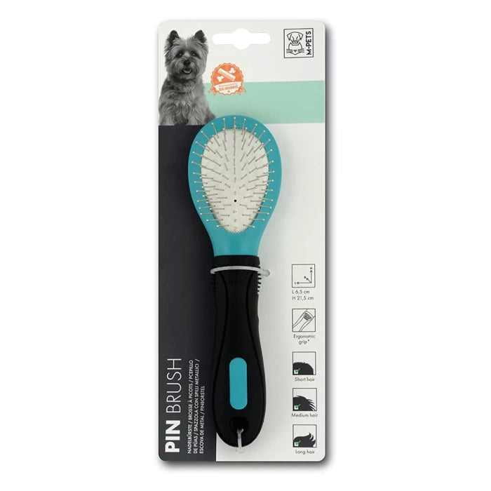 M pets  Double Sided Pin Brush for Dogs