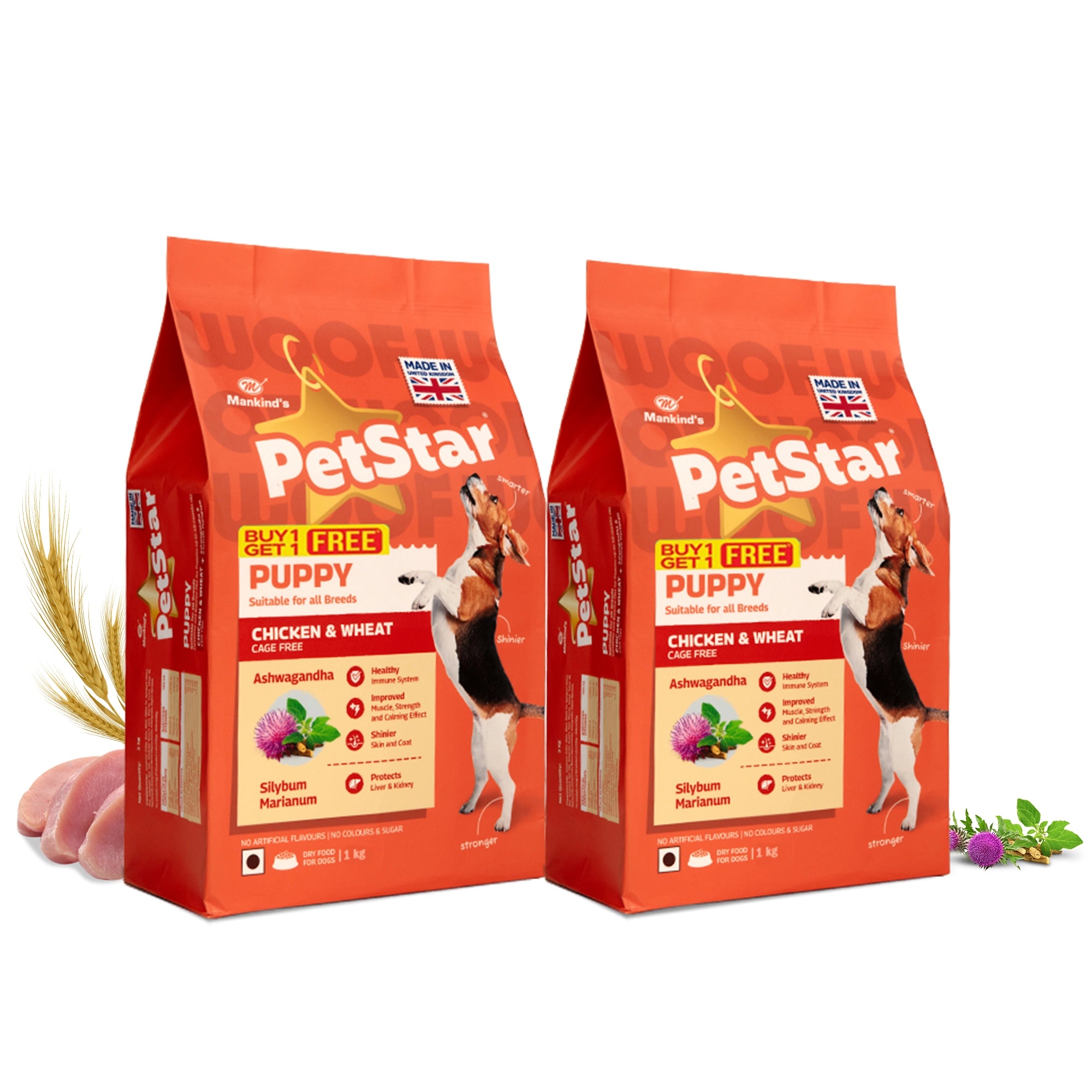 PetStar Chicken & Wheat Puppy Dog Dry Food