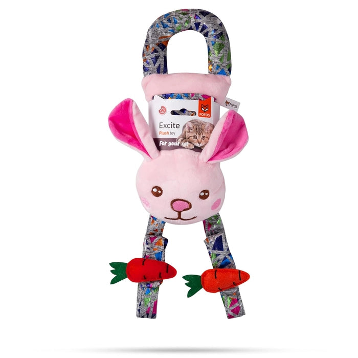 Fofos Barkbutler Blocky Meow Door Hanger Rabbit Cat Toy