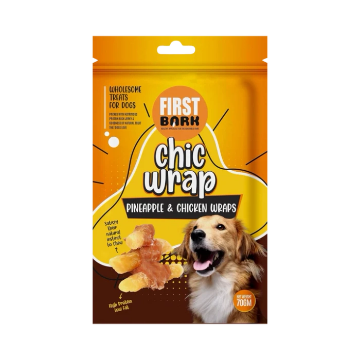First Bark Chip Twined By Chicken Dog Treat