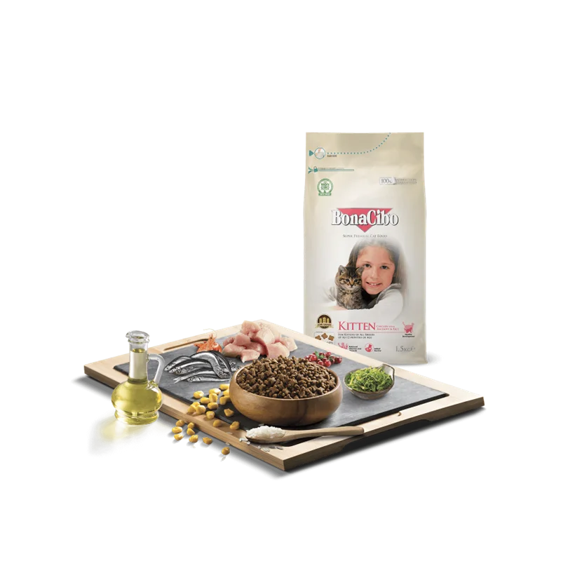 Bonacibo Chicken Kitten Cat Dry Food