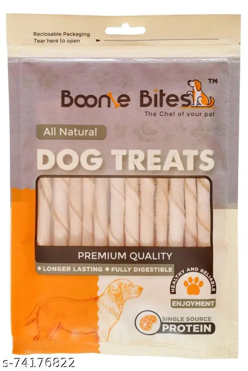 Boonie Bites Twisted Calcium Dog Chew Treats